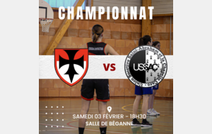 Basket- Troisième match de championnat phase 2 face à l'USSAC