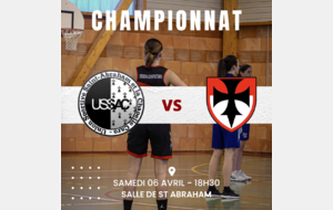 Basket- Septième match de championnat phase 2 face à l'USSAC